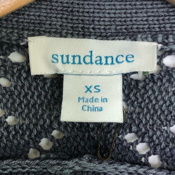 Sundance gray ribbed button cardigan - Picture 7 of 14